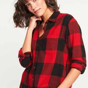 Plaid flannel shirt